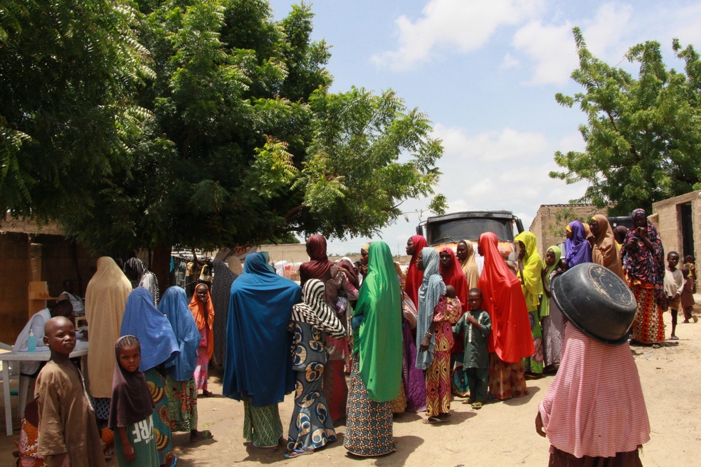 IDP camp in Maiduguri, Borno state