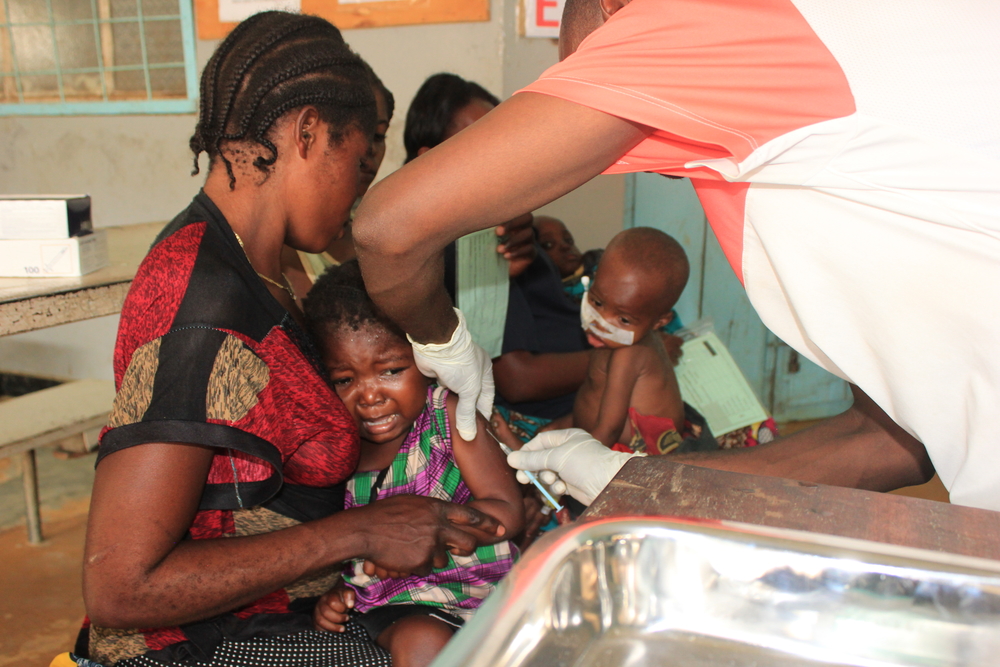 Measles vaccination campaign in Walikale