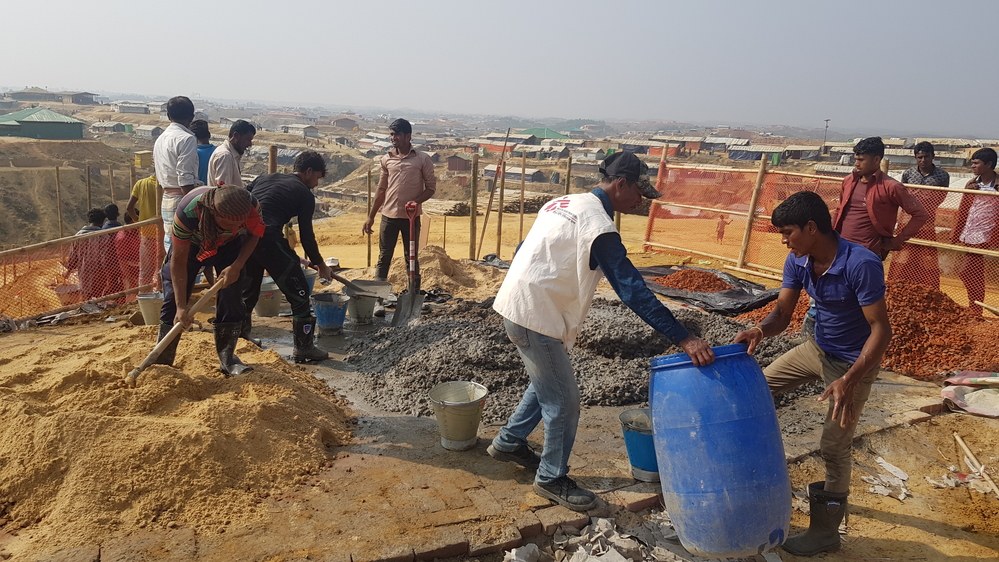 Construction site of the MSF hospital.