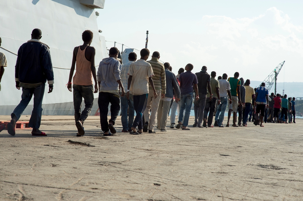 Migrant Route Augusta Italy 2014