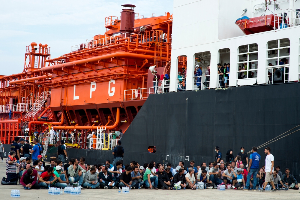 Migrant Route Augusta Italy 2014