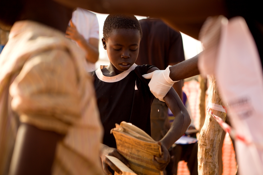 Measles vaccination campaign in Yida refugees camp