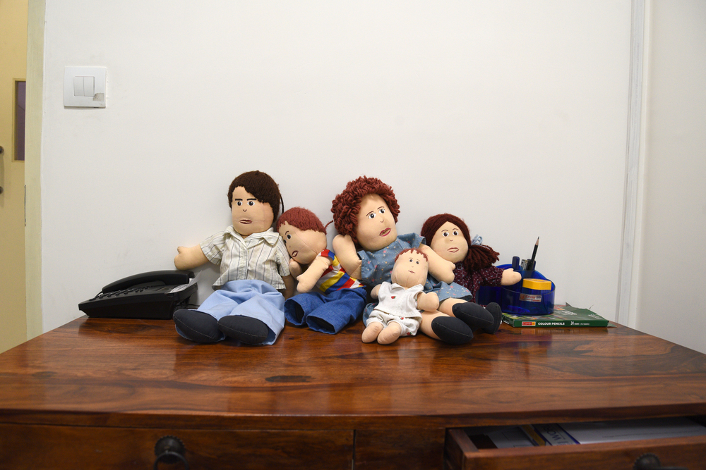 Counselling room for kids at the Umeed Ki Kiran Clinic, Jahangirpuri, Delhi