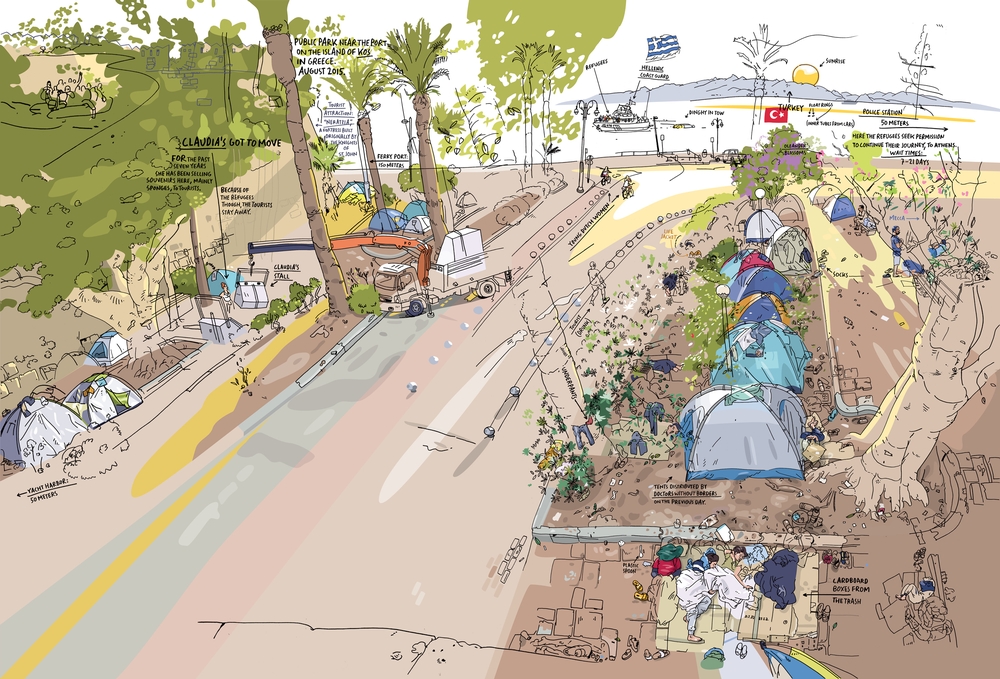 Kos, Greece Olivier Kugler drawings