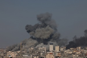 Bombardeos sobre la Franja de Gaza.