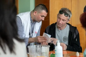 Actividades de salud mental en Vinnytsia para personas que experimentan TEPT relacionado con el conflicto.