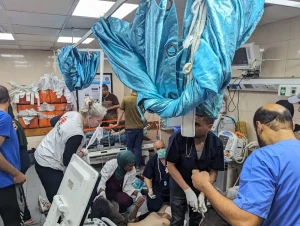 El Hospital Al Aqsa recibe a muchos pacientes heridos