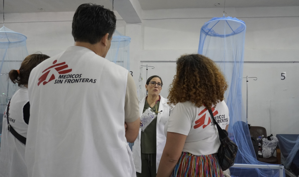 Personal de MSF en la respuesta por dengue en Honduras
