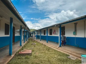 Centro de salud de Nyabiondo, en el territorio de Masisi, provincia de Kivu del Norte (RDC), septiembre de 2023.