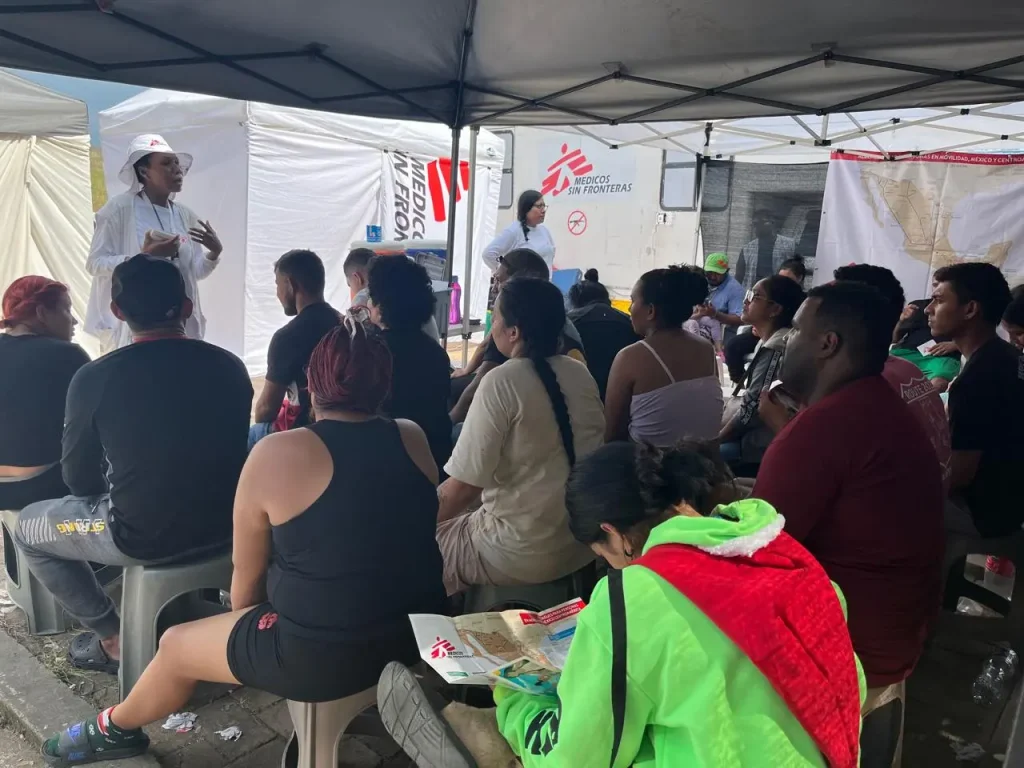Los equipos de MSF atendieron a integrantes de la primera caravana migrante de este 2025 en México.