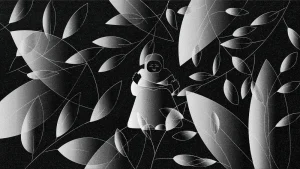 Ilustraciones sobre las historias de violencia y desplazamiento forzado desde Kordofán Sur, Sudán.