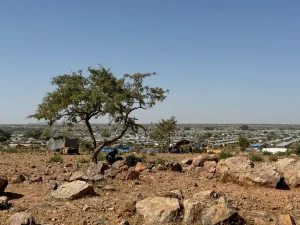 Vista del campamento de Aboutengue, que alberga a refugiados de Sudán. Chad, noviembre de 2024.