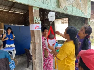 Clínica móvil de MSF en el campo de Bhone Oh, Mandalay, Myanmar.