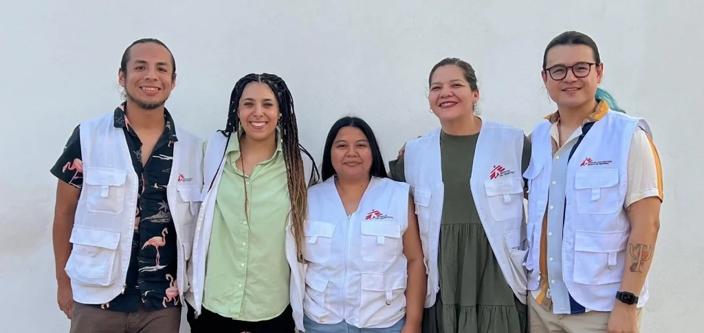 Equipo de psicología en el proyecto de Reynosa, Tamaulipas.