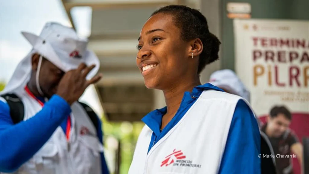 Campamento de personas migrantes en CDMX