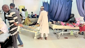 La sección de traumatología de la sala de urgencias del hospital Al Nao, apoyado por MSF en Omdurmán, estado de Jartum.