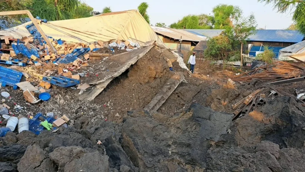 El hospital destruido en Lankien, Sudán del Sur. © MSF