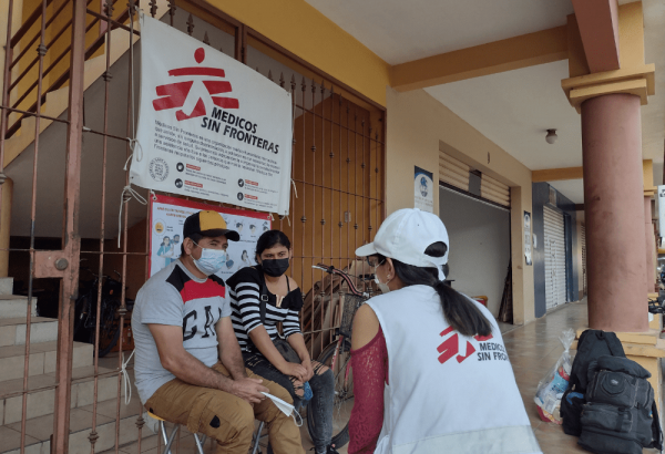 El equipo de salud mental de MSF en Tecún Uman, Guatemala