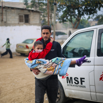 MSF continúa brindando atención a la población palestina en la Franja de Gaza
