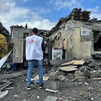 En MSF condenamos el ataque con misil que destruyó nuestra oficina en la región de Donetsk, Ucrania
