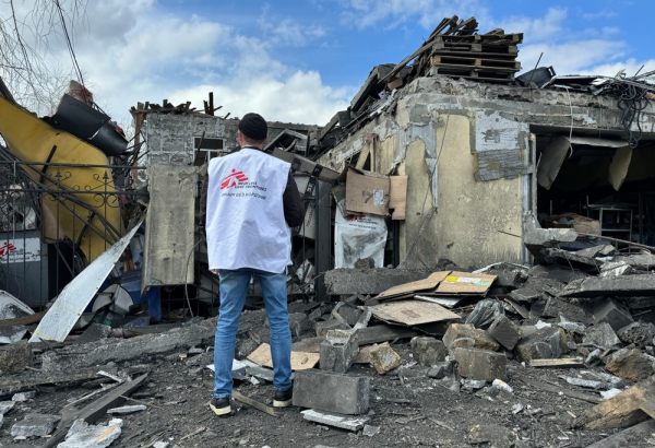 En MSF condenamos el ataque con misil que destruyó nuestra oficina en la región de Donetsk, Ucrania