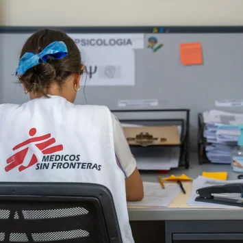 Equipo de salud mental de MSF en Honduras.