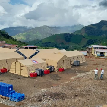 El hospital de campaña que Médicos Sin Fronteras instaló en Colombia para las personas afectadas por el conflicto en el Cañón del Micay