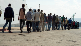 Migrant Route Augusta Italy 2014