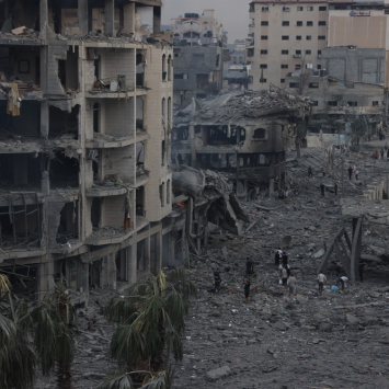 Una vista de la ciudad de Gaza.