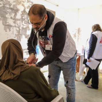 MSF brindamos atención a la población desplazada del sur de Líbano