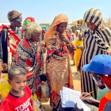 Brindamos atención a persenas desplazadas de Sudá,en Sudán del Sur