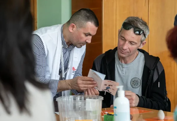 Actividades de salud mental en Vinnytsia para personas que experimentan TEPT relacionado con el conflicto.