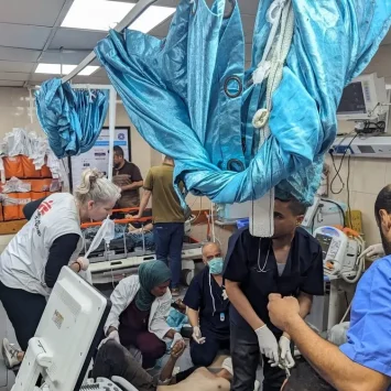 El Hospital Al Aqsa recibe a muchos pacientes heridos