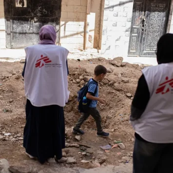 Integrantes de MSF en Cisjordania. © Alexandre Marcou/MSF