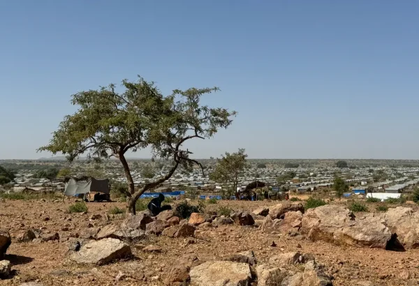 Vista del campamento de Aboutengue, que alberga a refugiados de Sudán. Chad, noviembre de 2024.