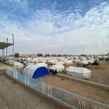 Vista del campamento de Tabqa en el noreste de Siria, el 5 de diciembre de 2024.