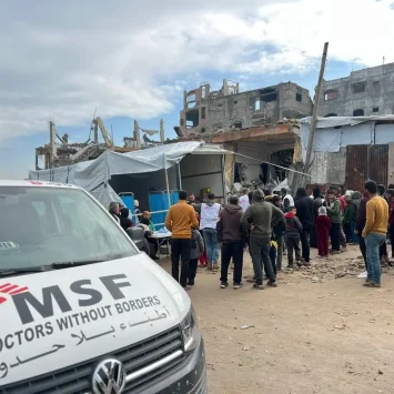 Desde el 1 de febrero, nuestros equipos apoyan a la población del norte de Gaza con clínicas móviles para brindar atención médica.