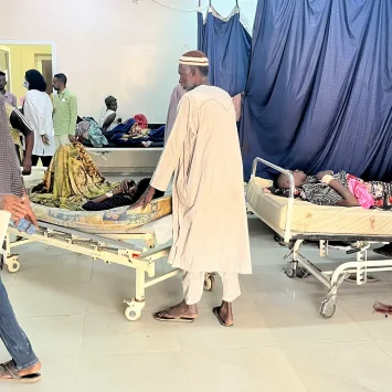 La sección de traumatología de la sala de urgencias del hospital Al Nao, apoyado por MSF en Omdurmán, estado de Jartum.