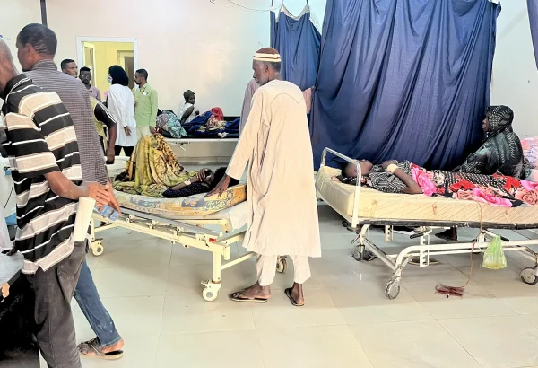 La sección de traumatología de la sala de urgencias del hospital Al Nao, apoyado por MSF en Omdurmán, estado de Jartum.