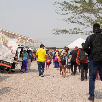 Durante varios meses, los equipos de MSF estuvieron presentes en el centro de ayuda humanitaria de El Pescadero, donde, junto con otras ONG, brindamos asistencia humanitaria a personas en situación de movilidad. Honduras, mayo de 2024.