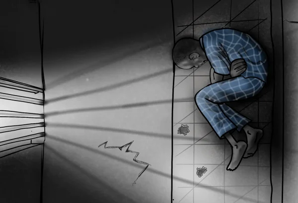 Un solo acto cambió para siempre la vida de Samat Nyuk, de 33 años. Lo que comenzó como una lucha con su mente lo llevó a una celda en lugar de a un hospital.