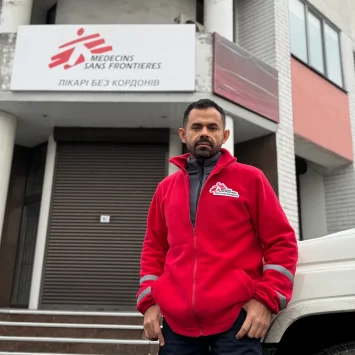 Enrique García, coordinador de Médicos Sin Fronteras en el este de Ucrania.