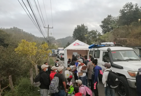 MSF intervention during Honduran caravan
