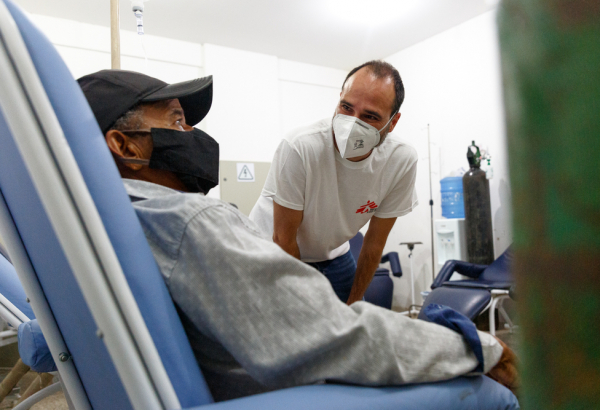 MSF International President, Dr. Christos Christou, in Rondônia, Brazil