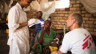 Measles Vaccination in Carnot, IDP camp, CAR