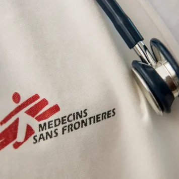 Primer plano de un estetoscopio. Chad, 2015.