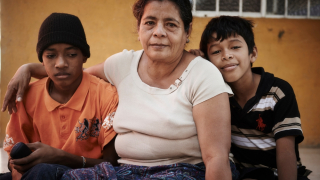 Portrait of Rosa and her grandchildren