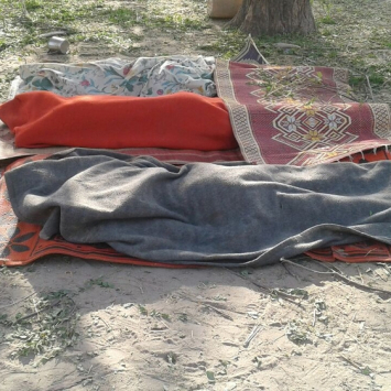 Victims of bombing on a displaced camp in Rann, Nigeria