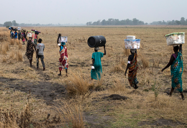 Outdoors support clinics, Thaker. Leer, South Sudan