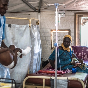 IDP's camp in Monguno, Maiduguri State, Nigeria.